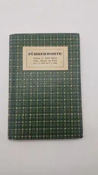 Eks af “Führerworte” original D.N.A.S.A.P. propaganda