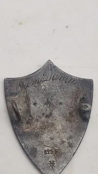 Emalje pin med rigsløve