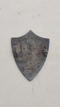 Emalje pin med rigsløve
