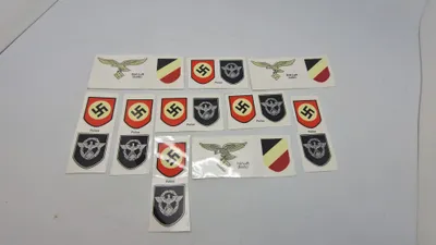 Samling decaler. Efterkrigs