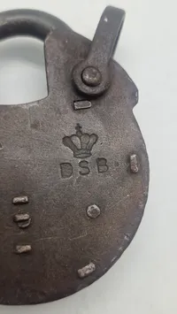 Ældre DSB lås. Original