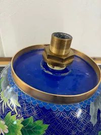 Kinesisk cloisonné emaljevask / vessel sink