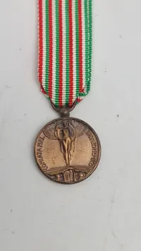 Italiensk erindringsmedalje fra 1. verdenskrig. Miniature. Original