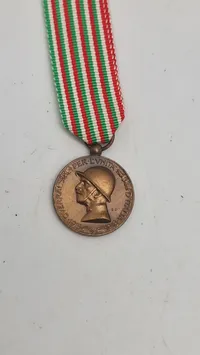 Italiensk erindringsmedalje fra 1. verdenskrig. Miniature. Original