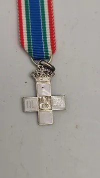 Italiensk Order of Vittorio Veneto-medalje fra 1. verdenskrig. Miniature. Original