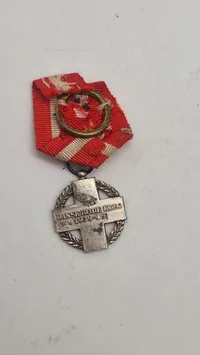 Dansk røde kors medalje 1939-45. Miniature. Original