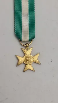 Italiensk Croce d'oro per anzianità di servizio. Miniature. Original