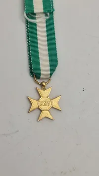 Italiensk Croce d'oro per anzianità di servizio. Miniature. Original