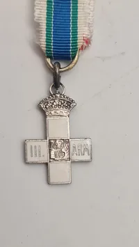 Italiensk Croce Commemorativa della 3ª Armata (Minde-kors for den 3. Armé) fra 1. Verdenskrig. Miniature. Original