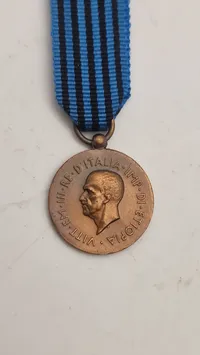 Italiensk erindringsmedalje for felttoget i Østafrika, specifikt for den etiopiske kampagne i 1935-1936. Miniature. Original