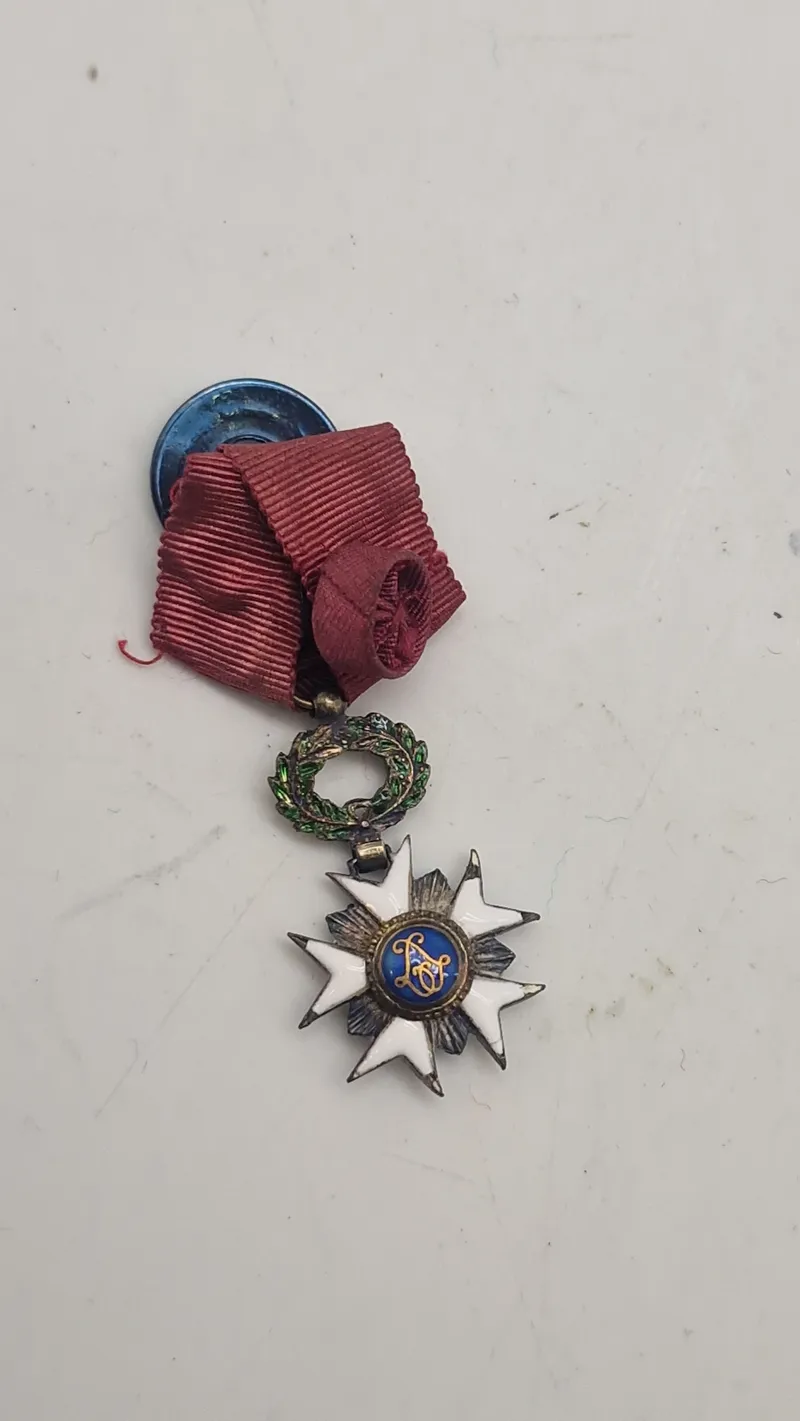 Belgisk miniature Ordre de la Couronne). Original