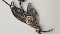 Filigran broche af 925 sterlingsølv