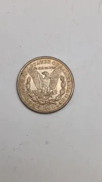 Amerikansk 1921 Morgan-sølvdollar. Original