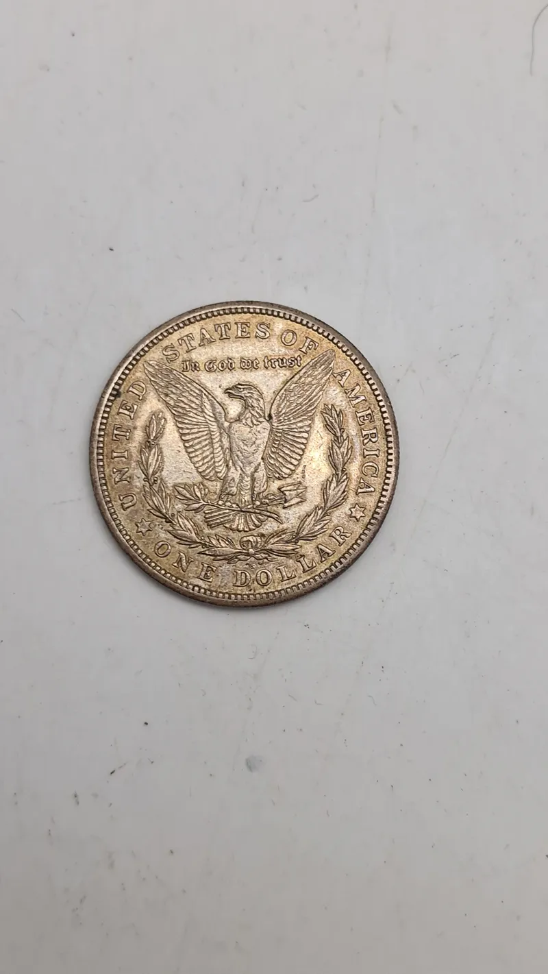 Amerikansk 1921 Morgan-sølvdollar. Original