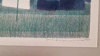 Litografi af Ebbe Willemoës 'Jack' Kampmann. Dansk/engelsk maler som under ww2 var frivillig i den engelske hær. Med signatur og nummer. Original