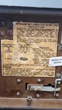 WWII canadisk Wireless Set No. 58 Mark I – Bærbar radiotransceiver