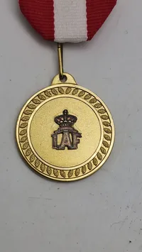 50 års medalje fra LAF. Original