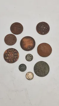 Samling danske skillings mønter