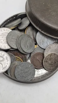 Samling ww2 mønter. Originale