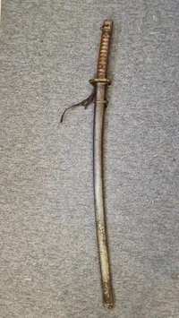 Japansk Type 95 NCO Gunto Sværd fra Anden Verdenskrig, original