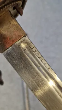 Japansk Type 95 NCO Gunto Sværd fra Anden Verdenskrig, original