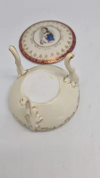 Porcelæns opsats med motiv af Napoleon