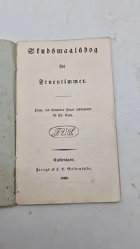 skudsmålsbog for fruentimmer fra 1838, udgivet af J.V. Soldenfeldt i København