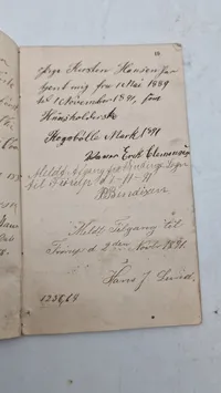 skudsmålsbog for fruentimmer fra 1838, udgivet af J.V. Soldenfeldt i København