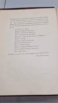 Medicology: Home Encyclopedia of Health", som er en omfattende familieguide til sundhed og medicin fra begyndelsen af 1900-tallet