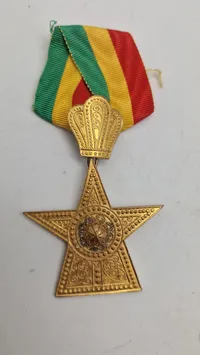 Etiopiens Stjerneorden med papirer. Original