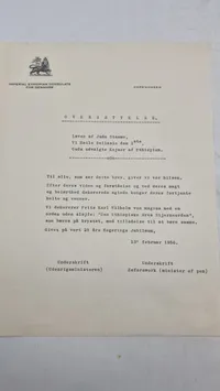 Etiopiens Stjerneorden med papirer. Original