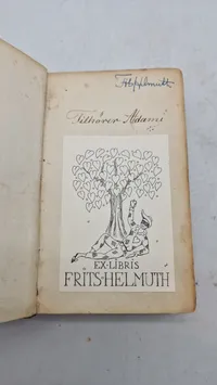 Bog fra 1782 som har tilhørt Frits Helmuth