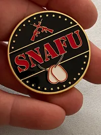 Amerikansk Challenge coin FUBAR/SNAFU