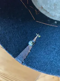 Sjælden original tysk ww2 minearbejder kepi brugt ved parader - med navngiven kasse