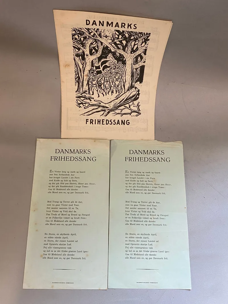 Samling originale danske befrielses sange fra maj dagene