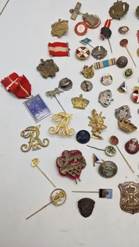 Stor samling pins