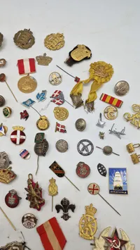 Stor samling pins