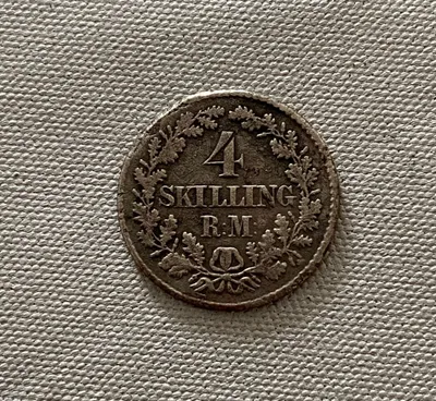 Original 4 skilling mønt