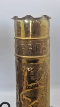 ww1 granat hylstre lavet som stager. Originale