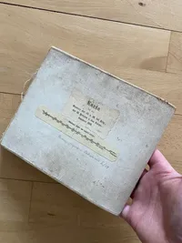 Sjældent originalt tysk kort i plastik materiale fra 1910 - kortet er over Sønderjylland (dengang fortsat tysk)