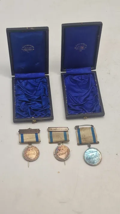 Medaljer fra Dansk Bicycle club, sterlingsølv