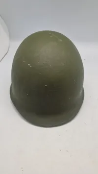 Stålhjelm anvendt i det danske forsvar med ww2 inderhjelm