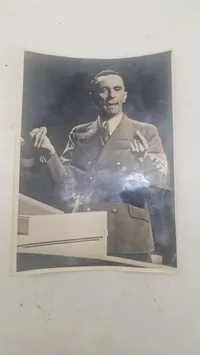 Pressefoto med Goebbels. Original