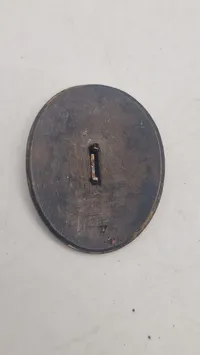 Dansk politi mærke, messing og emalje. Original