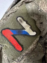 original russisk uniform fra fronten i Ukraine, han overlevede ikke