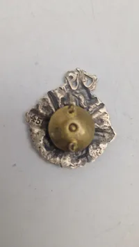 Finsk pistol og riffel mærke, ww2. Original