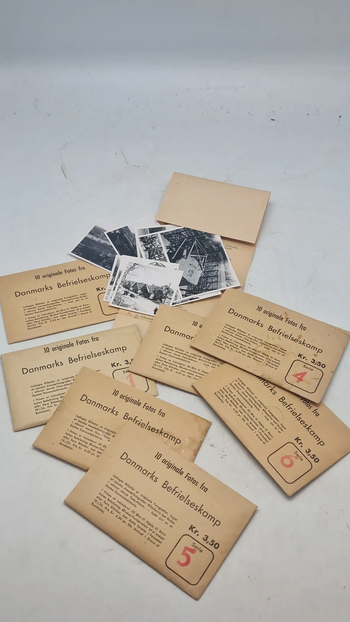 Samling fotos fra Danmarks befrielses kamp. komplette Originale