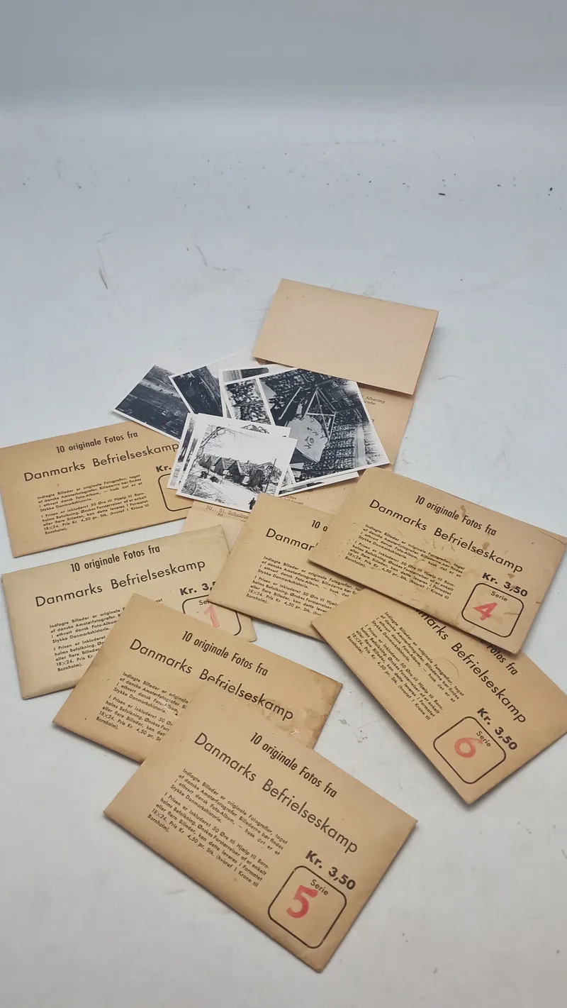 Samling fotos fra Danmarks befrielses kamp. komplette Originale