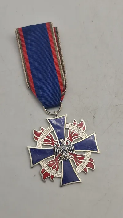 Feuerwehr-Ehrenkreuz-Silber. Originalt