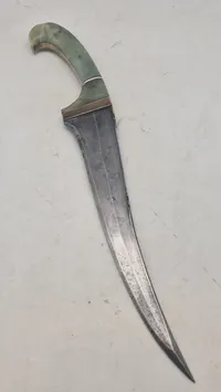 Islamic Pesh Kabz Indo Persian Mughal Dagger Krigsbytte fra Engelsk officer  . Original
